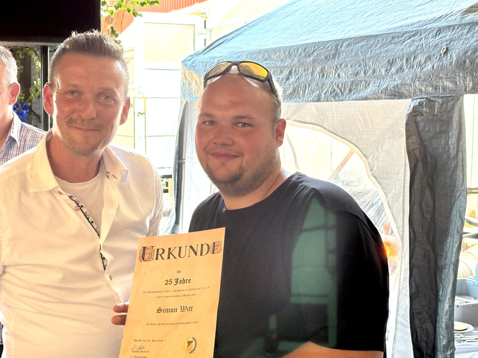 Ehrungen Dorffest 2026 - Simon Witt