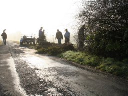 Pflanzaktion Weg zum Sportplatz 2008