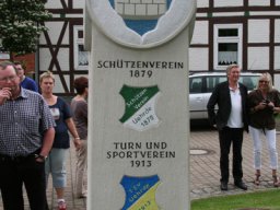 Aufstellung Stele 2013