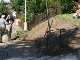 Pflanzaktion Rosenbeet August 2011